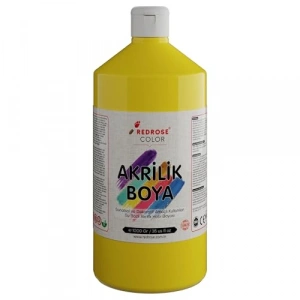 Sarı Akrilik Boya, 1000 gramlık Paket Seçeneği