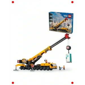 Sarı Mobil İnşaat Vinci Yapım Seti (1116 Parça)