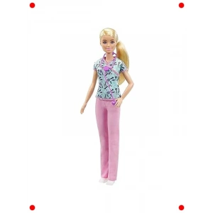 Sarı Saçlı Hemşire Bebek Figürü (30 cm)