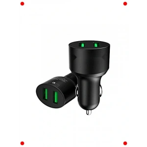 Şarj Destekli Çift USB Araç Şarj Cihazı