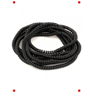 Şarj Kablosu Spiral Koruyucu Kılıf - Siyah