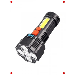 Şarjlı 5 LED Ultra Güçlü Su Geçirmez El Feneri