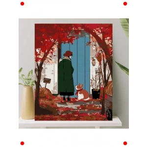 Sayılarla Boyama Seti, Sonbahar Temalı 40x50 CM