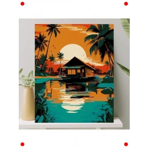 Sayılarla Boyama Tuval Seti - 40x50 cm Çıtalı