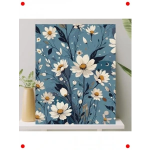 Sayılarla Boyama Tuval Seti - Papatya (40x50 CM)