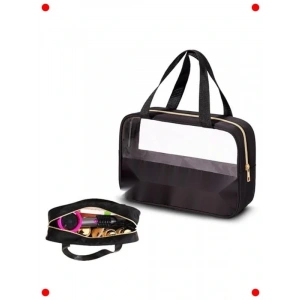 Şeff Kadın Seyahat Makyaj Çantası Siyah