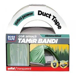 Seffaf Duct Onarim Bandi, 48 mm x 50 m, Seffaf