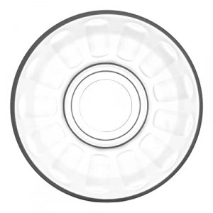 Şeffaf Klasik 6lı Çay Tabağı Seti, Klasik Tasarım