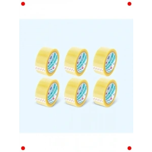 Şeffaf Koli Bandı - 45mm x 100mt - 6lı Paket