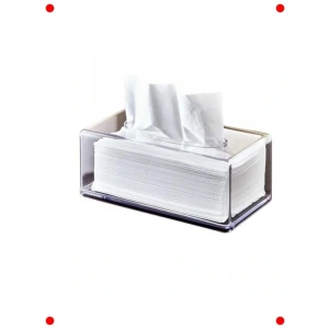 Şeffaf Peçete Organizeri - Masa Üstü Düzenleyici