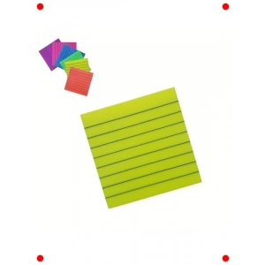 Şeffaf Renkli Çizgili Yapışkanlı Not Kağıdı - Sarı