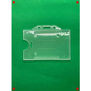 Şeffaf Yatay Yaka Kartı Kılıfı - Koruyucu