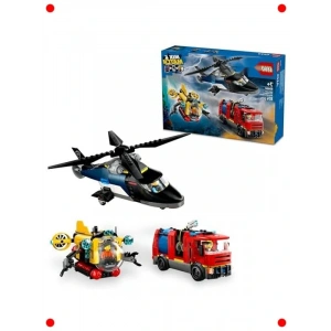 Şehir Kurtarma Araçları Yapım Seti - 874 Parça