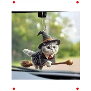 Semli Kedi Anahtarlık ve  Ayna Süsü