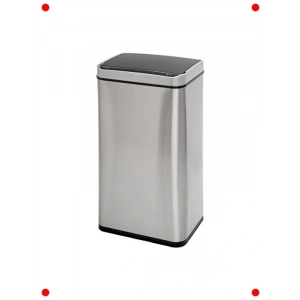 Sensörlü Paslanmaz Çelik Çöp Kovası 40 Litre