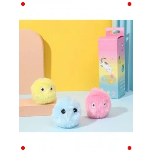 Sensörlü Peluş Kedi Oyun Topu | 3 Sesli Eğlenceli