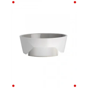 Seramik Evcil Hayvan Mama Kasesi (Beyaz, 15cm)