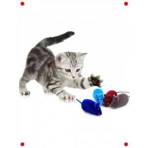 Sesli Fare Kedi Oyuncağı Seti 4lü – Avcı İçgüdüsü İçin