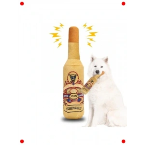 Sesli Hışırdayan Peluş Köpek Oyuncağı - Çekme Tipi