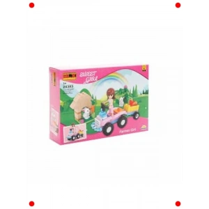 Sevimli Çiftçi Kız Figürü