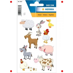 Sevimli Çiftlik Hayvanları Çıkartmaları Seti (27 Adet)