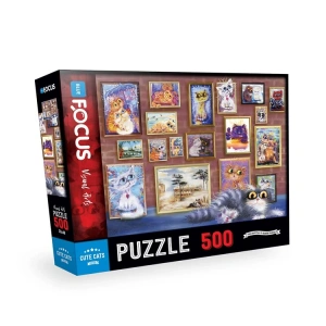 Sevimli Kediler Temalı 500 Parça Puzzle Seti