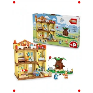 Sevimli Köpek Ailesi Evi Yapım Seti (382 Parça)