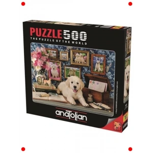 Sevimli Köpek Temalı 500 Parça Yapboz