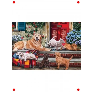 Sevimli Köpekler Temalı 260 Parça Yapboz