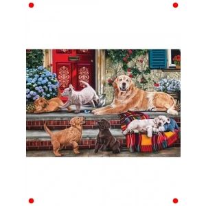 Sevimli Köpekler Temalı 260 Parça Yapboz