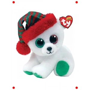 Sevimli Yılbaşı Kutup Ayısı Peluş Oyuncak 12 cm