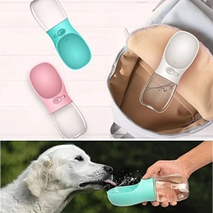 Seyahat Edilebilir Su Sızdırmaz Evcil Hayvan Suluğu, 350 ml