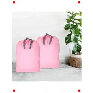 Seyahat ve Saklama Amaçlı Pembe Çamaşır Torbası