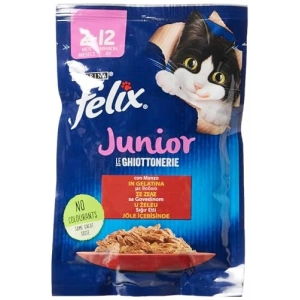 Sığır Etli Yavru Kedi Yaş Mama, 26 x 85 gr