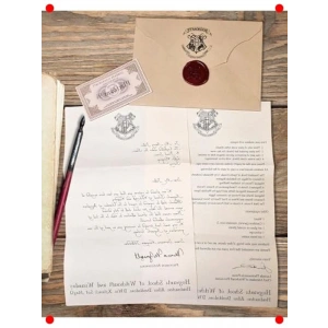 Sihirli Okul Davet Mektubu Seti - Hranlara Özel