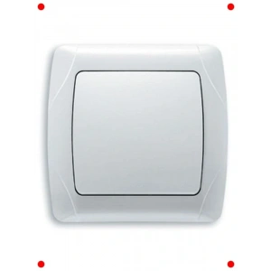 Şık Beyaz Tekli Aydınlatma Anahtarı