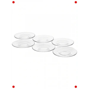 Şık Çay Tabağı Seti 126 MM 6 Adet Hediyelik Kutu