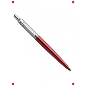 Şık Kırmızı Tükenmez Kalem - Krom Detaylı