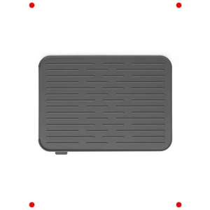 Silikon Damlama Matı - Koyu Gri 43.8 x 32.5 cm