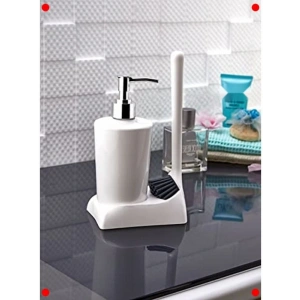 Silikon Fırçalı Sıvı Sabunk Süngerlik Seti - Mutfak/Banyo