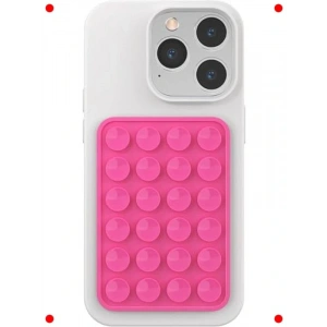 Silikon  Telefon Tutucu - Ahtapot Tasarım (Pembe)