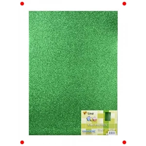 Simli Eva Kağıt - Yeşil Renk 50x70 cm (2 mm)