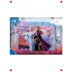 Simli Karlar Ülkesi Temalı 100 Parça Çocuk Yapbozu