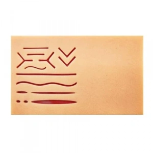 Simülasyon Eğitim Matı Silikon Dikiş Pedi, 19x11 cm