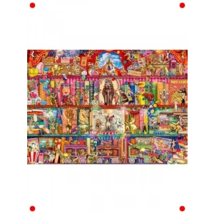 Sirk Temalı Yapboz - 1000 Parça Eğlenceli Görsel