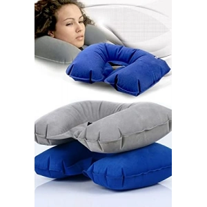 Şişme Seyahat Yastığı, Taşınabilir ve Rahat Kullanım