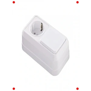 Sıva Üstü İkili Anahtar ve Topraklı Priz