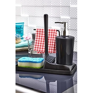 Sıvı Sabunluk ve Süngerlik Seti, Silikon Fırçalı