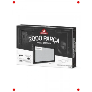 Siyah 2000 Parça Demonte Yapboz Çerçevesi