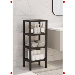 Siyah 4 Katlı Çok Amaçlı Düzenleyici Raf